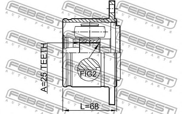 Articulatie, planetara MITSUBISHI PAJERO/SHOGUN MK II (L04_G)