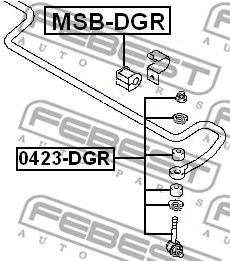 Brat/bieleta suspensie, stabilizator