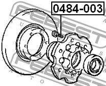 Bolt roata MITSUBISHI L200/L300/L400/PAJERO 86-