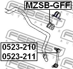 Brat/bieleta suspensie, stabilizator