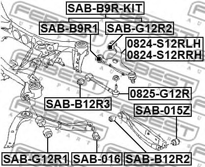 Brat, suspensie roata SUBARU FORESTER/LEGACY 2,0/2,5/2,0D 08-