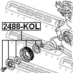 Rola ghidare/conducere, curea transmisie NISSAN X-TRAIL (T31)