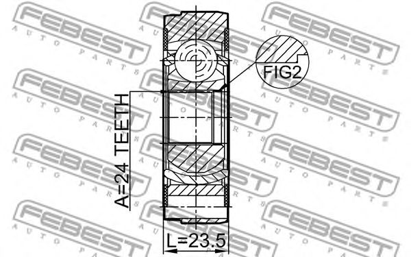 Articulatie, cardan VOLVO S40/S60/V70/XC70/XC90 96-14