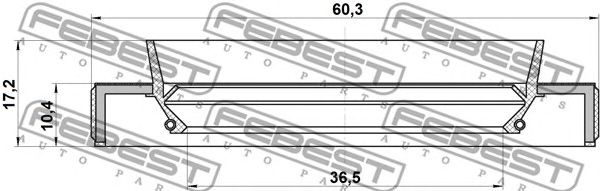 Simering, ax cardanic NISSAN NAVARA 2,5DCI 05-