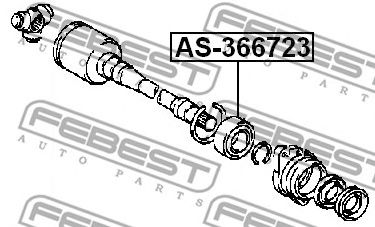 Rulment, ax cardanic TOYOTA COROLLA/RAV 4 00-