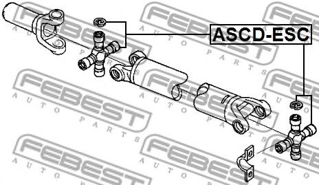 Articulatie, cardan JEEP WRANGLER 2,4-4,0 96-08 28,693