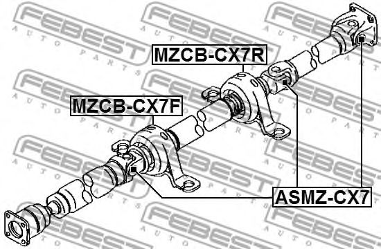 Articulatie, cardan MAZDA CX-7 2,3 MZR DISI TURBO 07-13 25x66