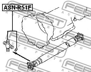 Articulatie, cardan NISSAN NAVARA/PATHFINDER 2,5-3,0 DCI 4WD 05- 2776