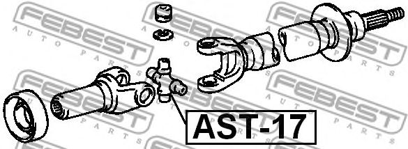 Articulatie, cardan TOYOTA DYNA/HIACE/HILUX/LAND CRUISER 2,0-3,4 89- 2949