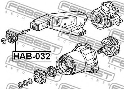 Rulment, diferential HONDA HR-V 99-