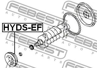 Fulie curea, arbore cotit HYUNDAI H-1 / STAREX