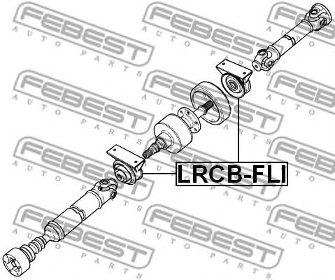 lagar central,cardan LAND ROVER FREELANDER 1,8-2,5 V6 4X4 98-06