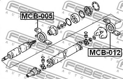 lagar central,cardan MITSUBISHI OUTLANDER 2,0-2,4 4WD 02-06