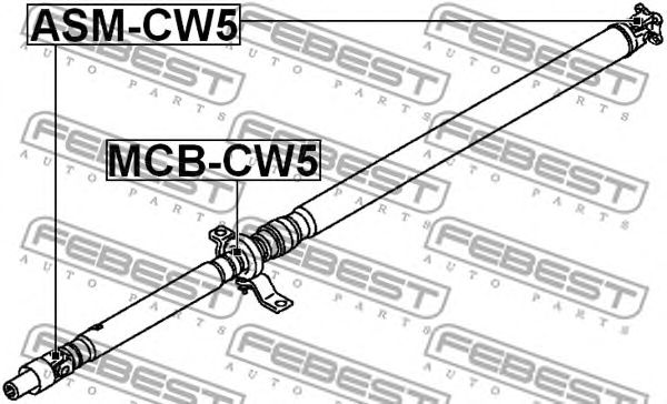 lagar central,cardan MITSUBISHI OUTLANDER 2,0-2,4 4WD 06-