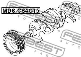 Fulie curea, arbore cotit MITSUBISHI LANCER SEDAN (CS_A, CT0)