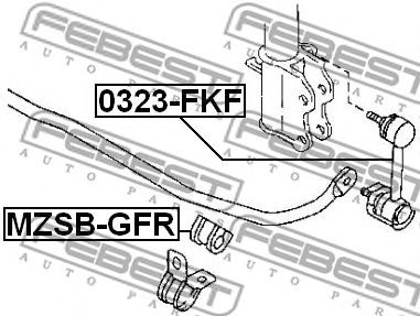 Bucsa, bara stabilizatoare MAZDA 626