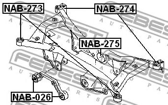 suport, ax NISSAN T30 2000.10-2007.08 [JP]