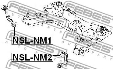 Brat/bieleta suspensie, stabilizator NISSAN NOTE/CLIO III/MODUS 1,5DCI/1,6