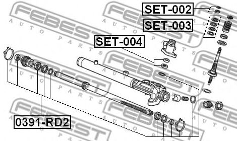 Set reparatie, caseta directie