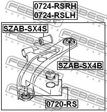 suport,trapez FIAT SEIDICI/SX4 1,6/1,9D/2,0D 06-