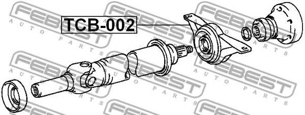 lagar central,cardan TOYOTA RAV-4 2,0 4WD 94-00