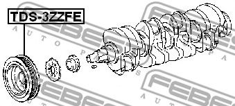 Fulie curea, arbore cotit TOYOTA COROLLA COMPACT (_E11_)