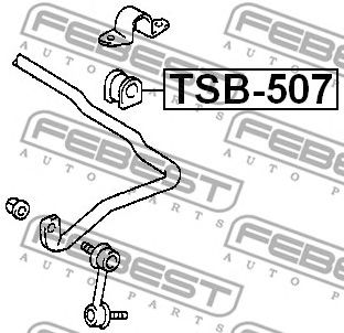 Bucsa, bara stabilizatoare TOYOTA AVENSIS 1,6/1,8/2,0D4-D 00-03