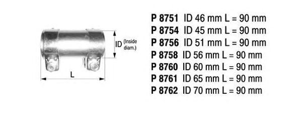 Conector teava, sistem de esapament