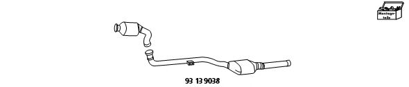 Set adaptare, catalizator/Filtru particule (Sistem combinat)