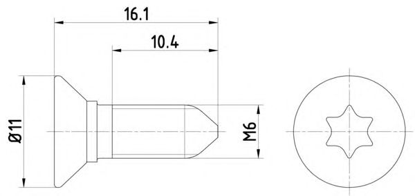 Surub, disc frana