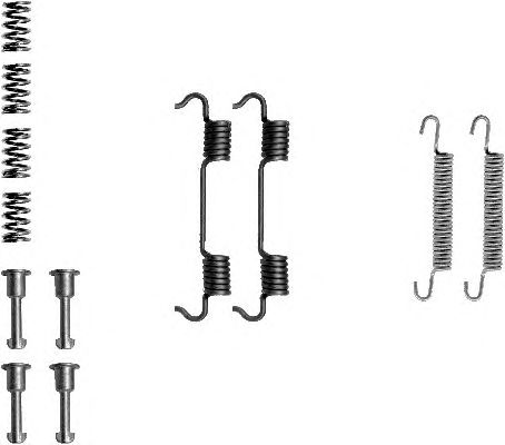 set accesorii, saboti frana parcare