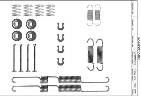 Set accesorii, sabot de frana