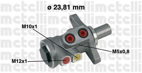 Pompa centrala, frana FIAT FIESTA/FUSION 01- 23,81MM