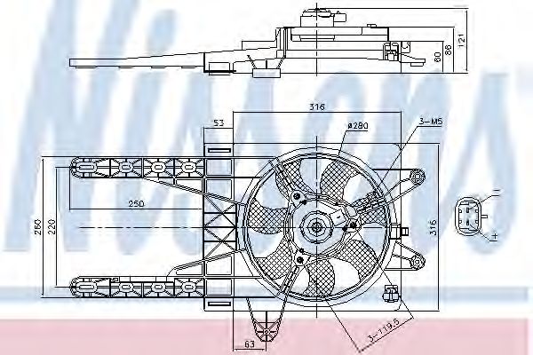 Ventilator, radiator