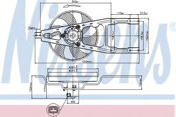 Ventilator, radiator