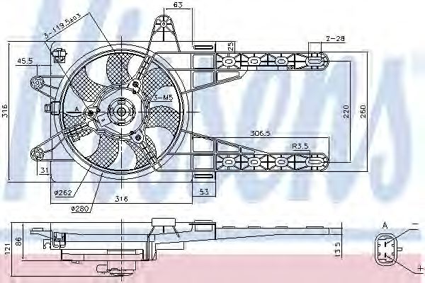 Ventilator, radiator