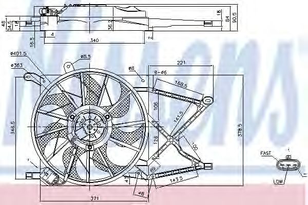 Ventilator, radiator