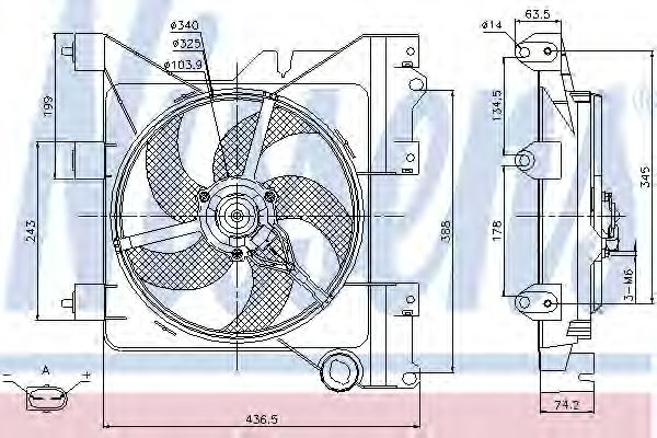 Ventilator, radiator