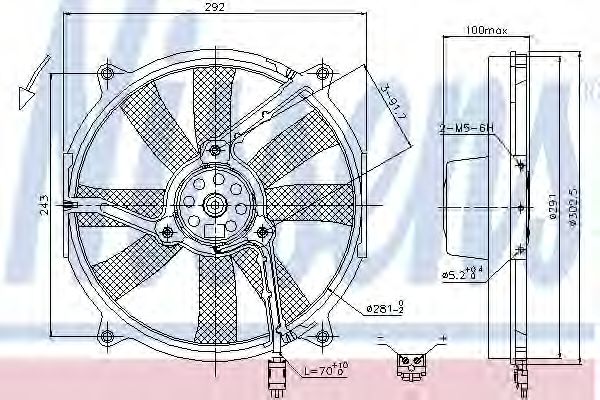 Ventilator, radiator