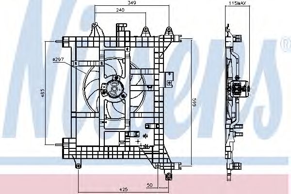 Ventilator, radiator