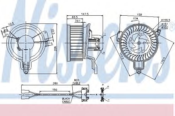 Ventilator, habitaclu