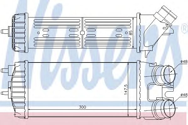 Intercooler, compresor