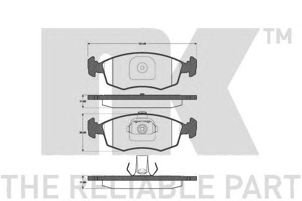 set placute frana,frana disc FIAT PALIO/SIENA