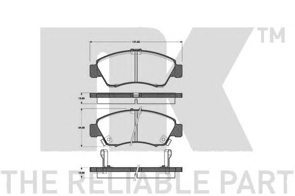 set placute frana,frana disc HONDA CIVIC