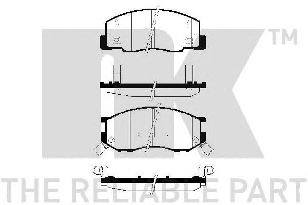 set placute frana,frana disc TOYOTA PREVIA