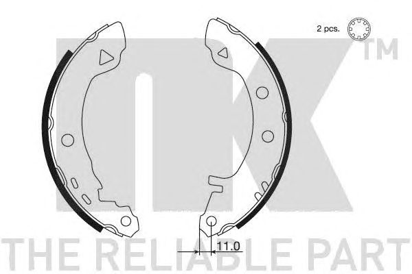 Set saboti frana RENAULT MEGANE