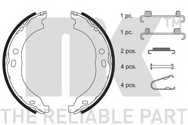 Set saboti frana, frana de mana FIAT DUCATO 06- 172X42