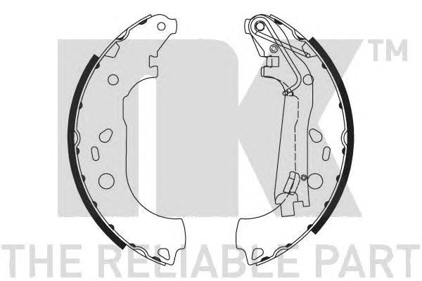 Set saboti frana FIAT FIORINO/QUBO/NEMO/BIPPER 08-