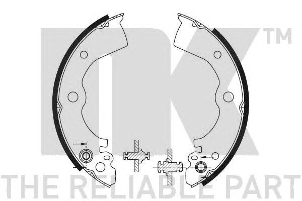 Set saboti frana NISSAN SUNNY 91-95