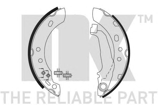 Set saboti frana NISSAN MICRA 93-98